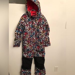Burton Multicoloured Butterfly One piece Snowsuit XS (6/7 years)